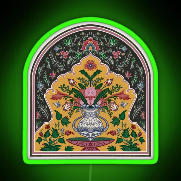 Lahore Flowers RGB Neon Sign