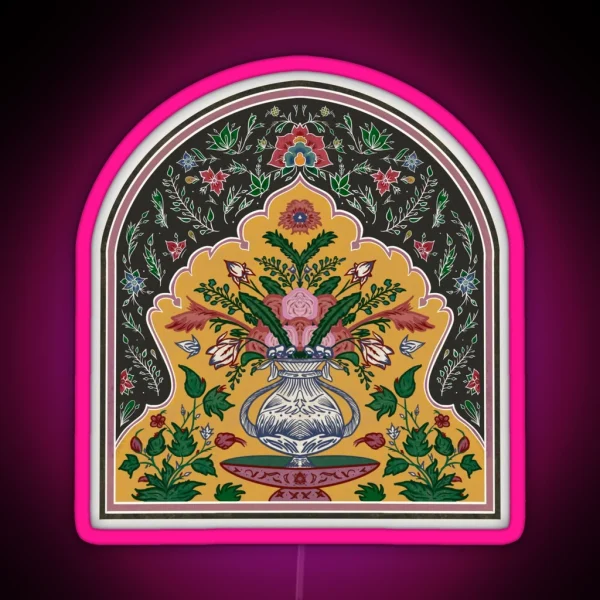 Lahore Flowers RGB Neon Sign