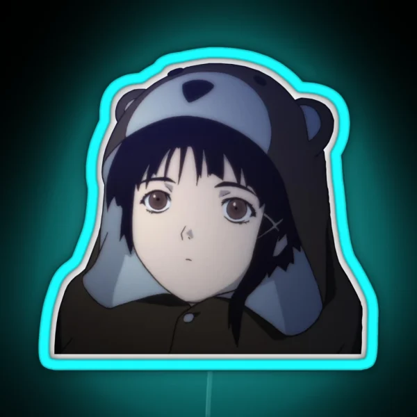 Lain Bear RGB Neon Sign