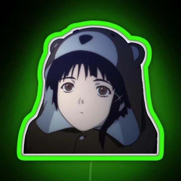 Lain Bear RGB Neon Sign