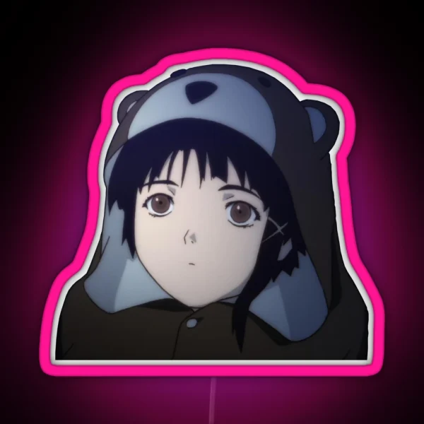 Lain Bear RGB Neon Sign