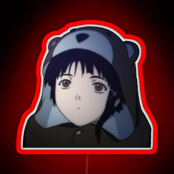 Lain Bear RGB Neon Sign