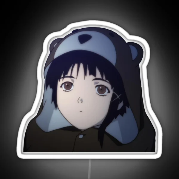 Lain Bear RGB Neon Sign