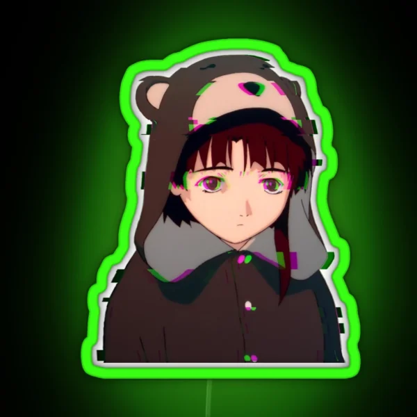 Lain Glitch RGB Neon Sign