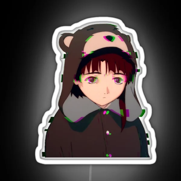 Lain Glitch RGB Neon Sign