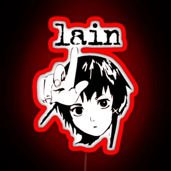 Lain Inside Size Accurate RGB Neon Sign
