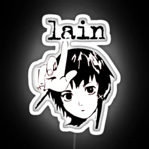 Lain Inside Size Accurate RGB Neon Sign