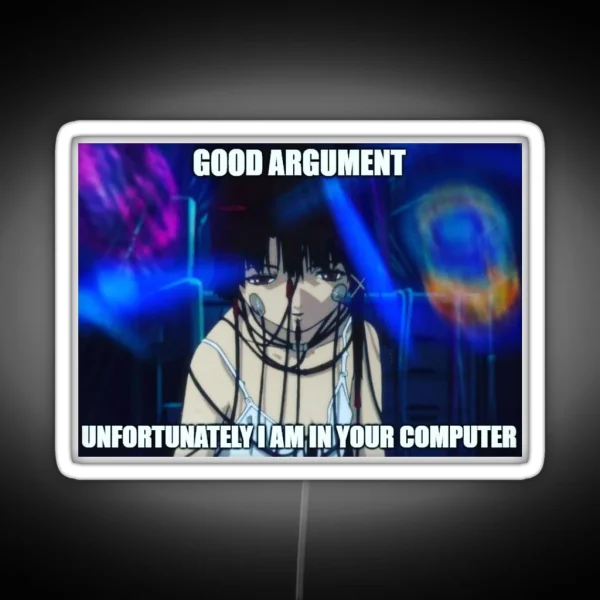 Lain Is In Your Computer RGB Neon Sign