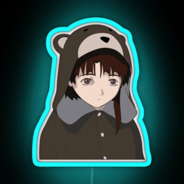 Lain Iwakura RGB Neon Sign