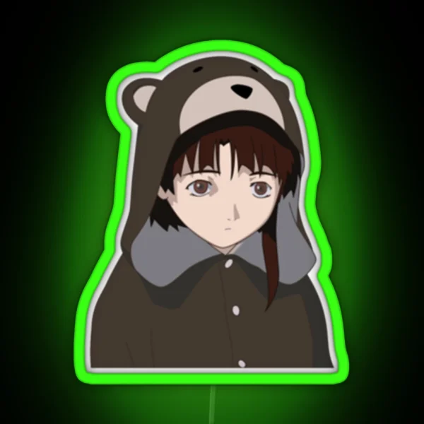 Lain Iwakura RGB Neon Sign