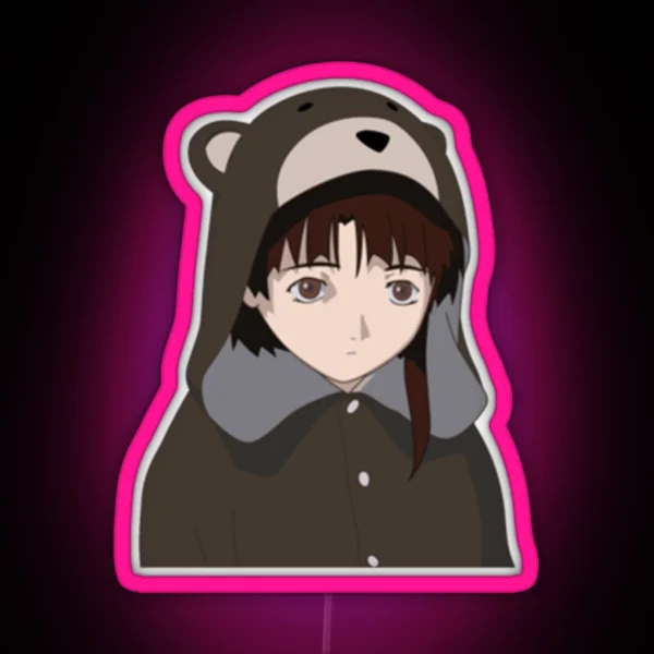 Lain Iwakura RGB Neon Sign