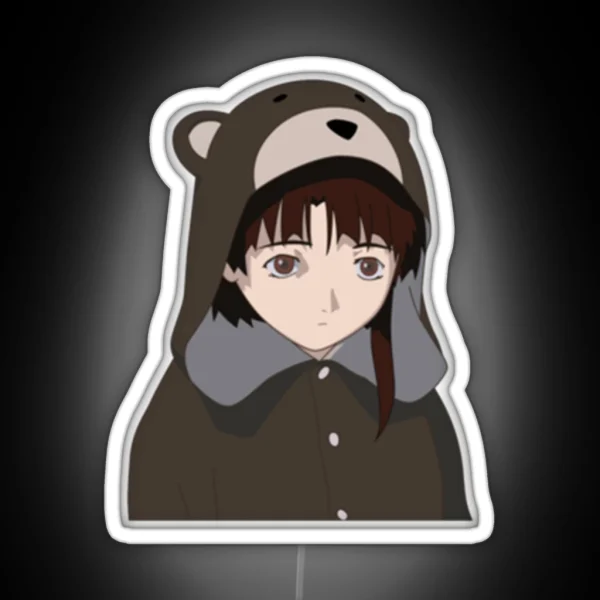 Lain Iwakura RGB Neon Sign