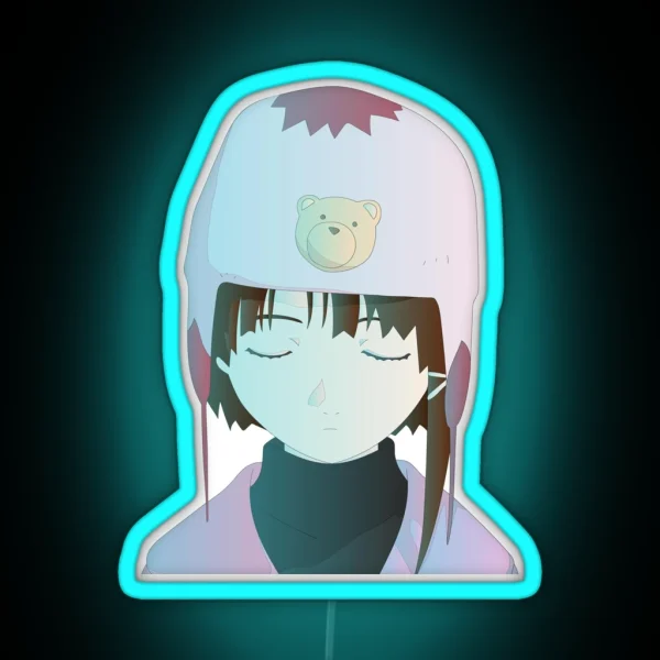 Lain Thinking RGB Neon Sign