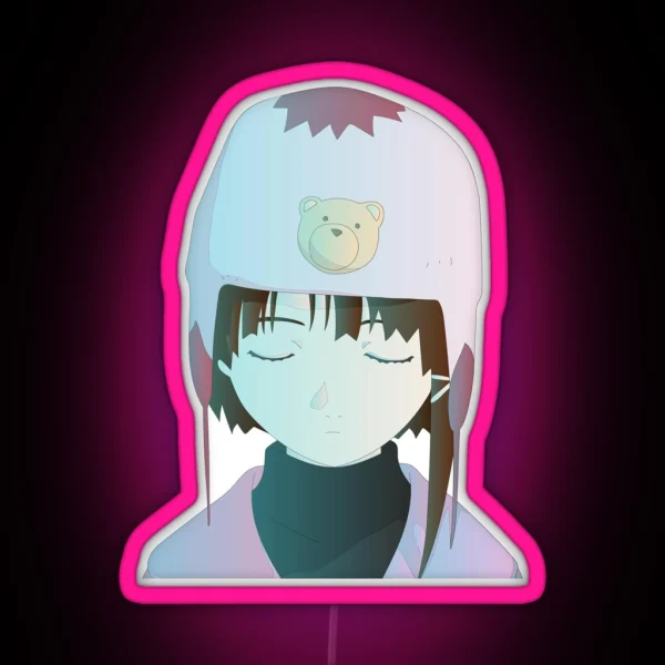 Lain Thinking RGB Neon Sign