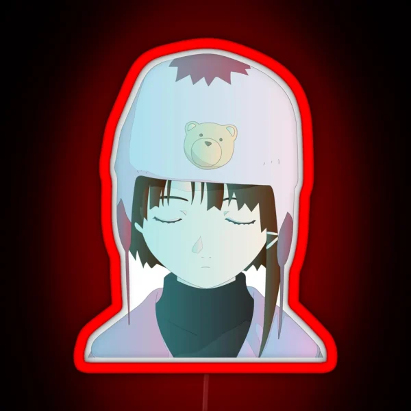 Lain Thinking RGB Neon Sign