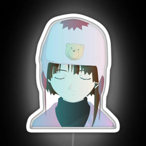Lain Thinking RGB Neon Sign
