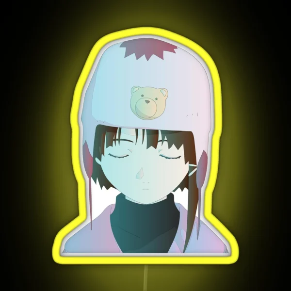 Lain Thinking RGB Neon Sign