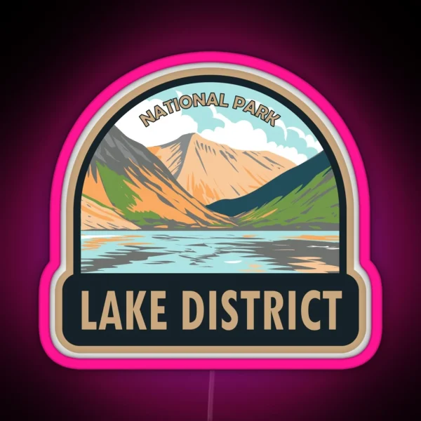Lake District National Park Wasdale Head RGB Neon Sign