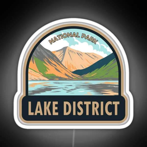 Lake District National Park Wasdale Head RGB Neon Sign