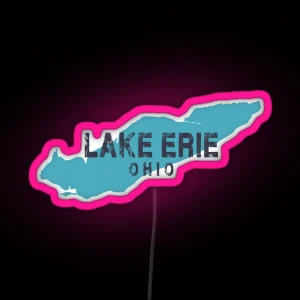 Lake Erie Ohio RGB Neon Sign