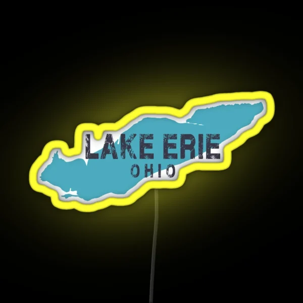 Lake Erie Ohio RGB Neon Sign