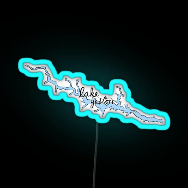 Lake Gaston RGB Neon Sign