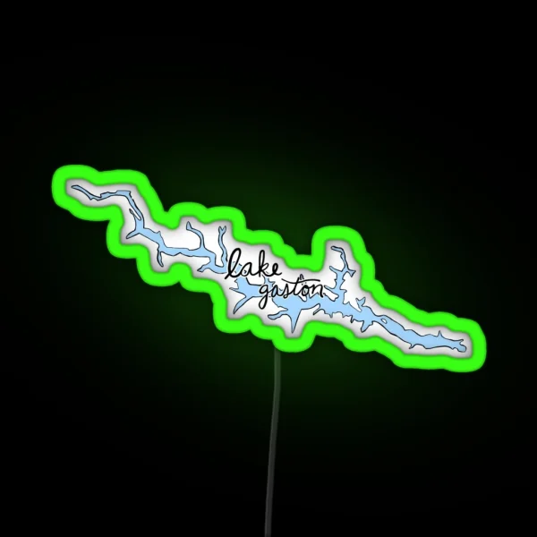 Lake Gaston RGB Neon Sign