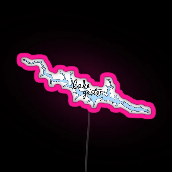 Lake Gaston RGB Neon Sign