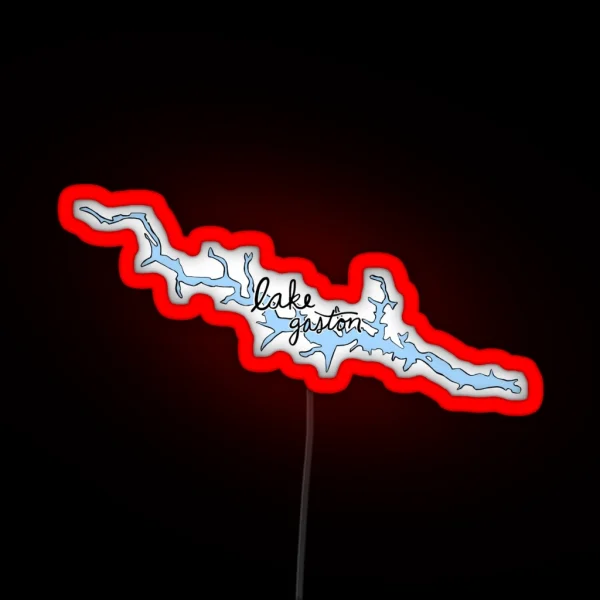 Lake Gaston RGB Neon Sign