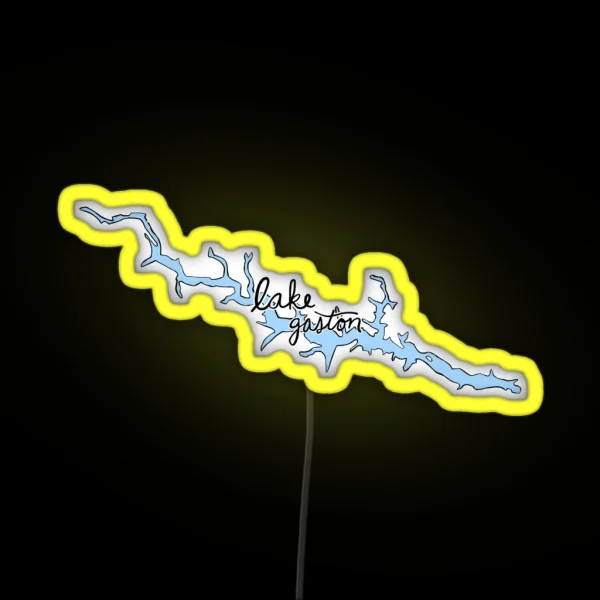 Lake Gaston RGB Neon Sign