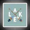 LAKE Life Painted Paddle Oars RGB Neon Sign - Image 5