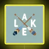 LAKE Life Painted Paddle Oars RGB Neon Sign - Image 6