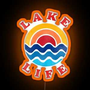 Lake Life Retro Aesthetic Led RGB Neon Sign