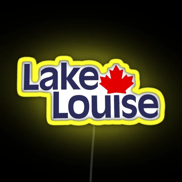 Lake Louise Canada RGB Neon Sign