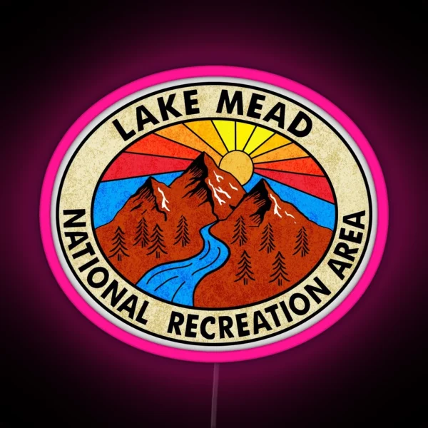 Lake Mead National Recreation Area Arizona Nevada RGB Neon Sign