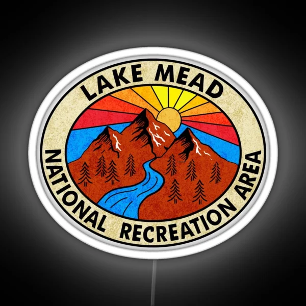 Lake Mead National Recreation Area Arizona Nevada RGB Neon Sign