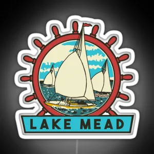 Lake Mead Vintage Style Decal RGB Neon Sign