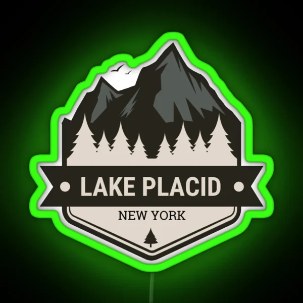 Lake Placid RGB Neon Sign