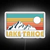 Lake Tahoe Retro Vintage Lake Tahoe Nevada California Mountain Souvenir Gift Hometown Hiking Nature RGB Neon Sign - Image 5