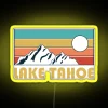 Lake Tahoe Retro Vintage Lake Tahoe Nevada California Mountain Souvenir Gift Hometown Hiking Nature RGB Neon Sign - Image 6