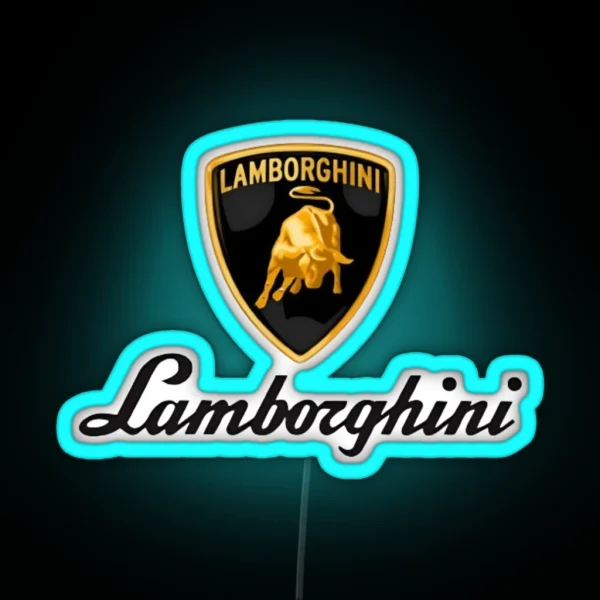 Lamborghini Logo RGB Neon Sign