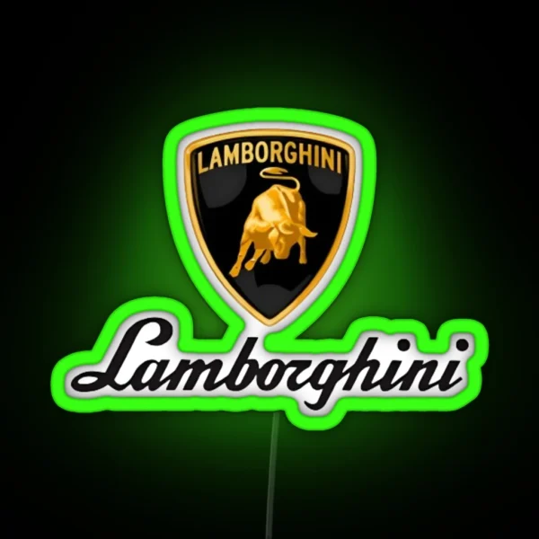 Lamborghini Logo RGB Neon Sign