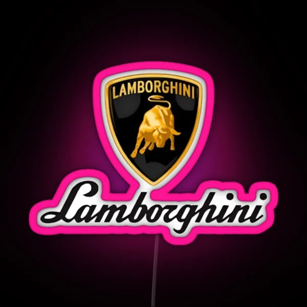 Lamborghini Logo RGB Neon Sign