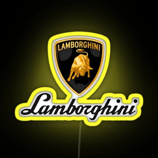 Lamborghini Logo RGB Neon Sign