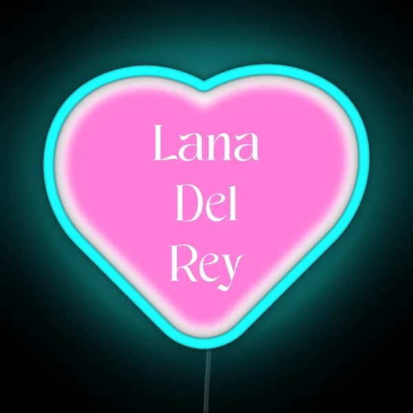 Lana Del Rey Heart RGB Neon Sign