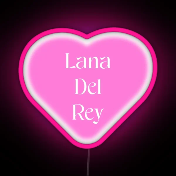 Lana Del Rey Heart RGB Neon Sign