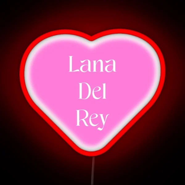 Lana Del Rey Heart RGB Neon Sign