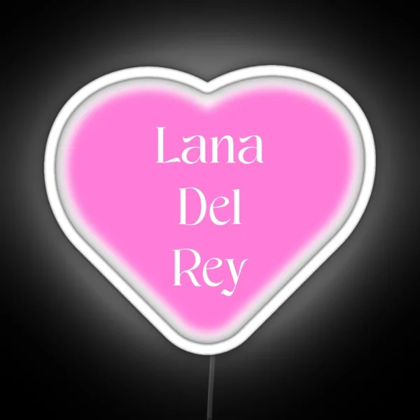Lana Del Rey Heart RGB Neon Sign