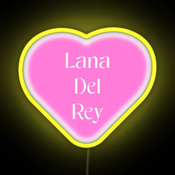 Lana Del Rey Heart RGB Neon Sign