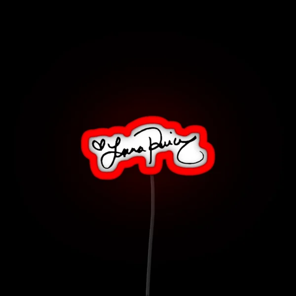 Lana Parrilla Autograph Merch RGB Neon Sign